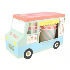 Meri Meri Paper Cups, Ice Cream Cups and Spoons - Set of 12