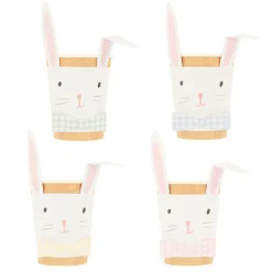 Meri Meri Paper Cups, Lop Eared Bunny - Set of 8