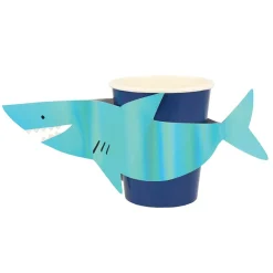 Meri Meri Paper Cups, Shark - Pack of 8