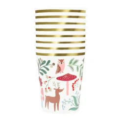Meri Meri Paper Cups, Winter Woodland – Set of 8