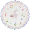 Meri Meri Paper Plates, Easter, Size L, Easter Bunny - Set of 8