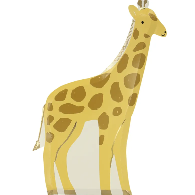 Meri Meri Paper Plates, Giraffe - Set of 8