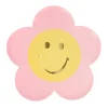 Meri Meri Paper Plates, Happy Face Flowers – Pack of 8