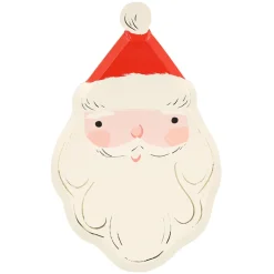 Meri Meri Paper Plates, Jolly Christmas, Santa - Set of 8