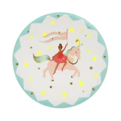 Meri Meri Paper Plates, Size S, Circus - Pack of 8