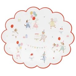 Meri Meri Paper Plates, Size L, Animal Friends - Set of 8