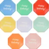 Meri Meri Paper Plates Size L, Happy Birthday - Pack of 8.