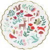 Meri Meri Paper Plates Size L, Winter Woodland - Set of 8