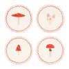 Meri Meri Paper Plates Size S, Merry Mushroom – 8 Pieces