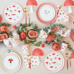 Meri Meri Paper Plates Size S, Merry Mushroom – 8 Pieces