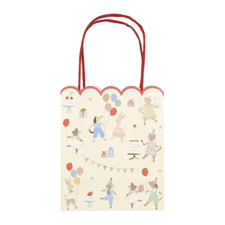 Meri Meri Party Bags, Animal Friends - Set of 8
