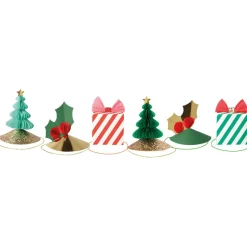Meri Meri Party Hats, Mixed Christmas Hats - Set of 6