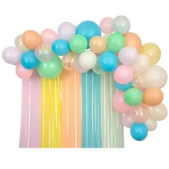 Meri Meri Pastel Balloon & Streamer Kit, Garland with 35 Balloons