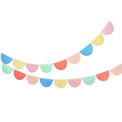 Meri Meri Rainbow Scallop Garland - 4 m.