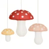 Meri Meri Rice Paper Lanterns, Mushroom, Set of 3
