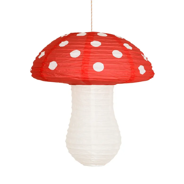 Meri Meri Rice Paper Lanterns, Mushroom, Set of 3