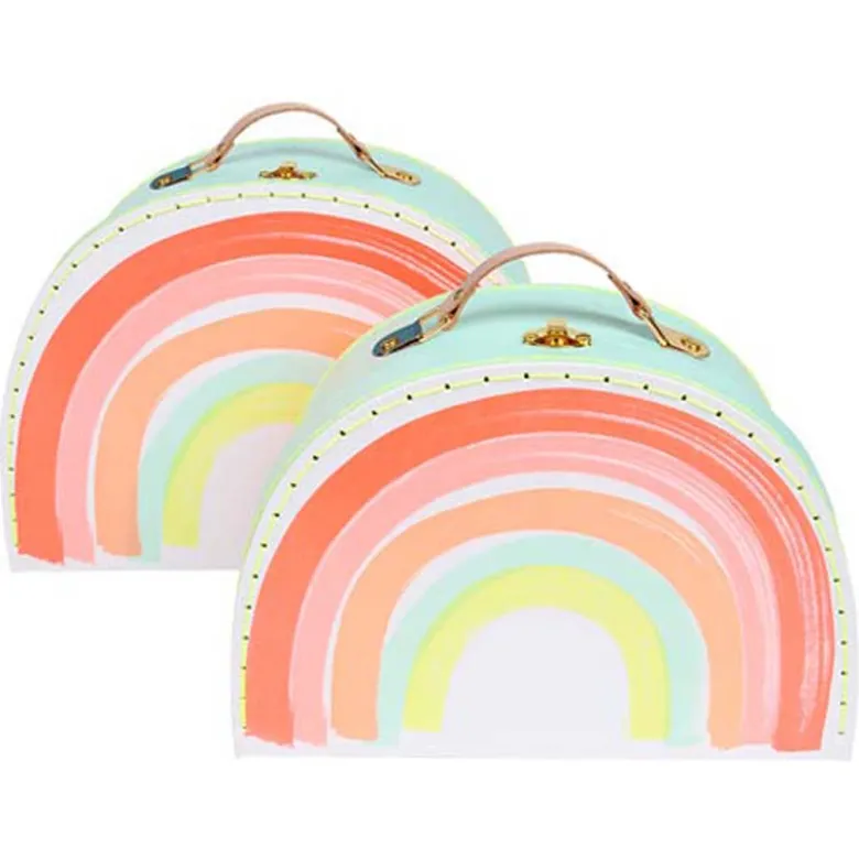 Meri Meri Suitcase Set, Set of 2 – Rainbow