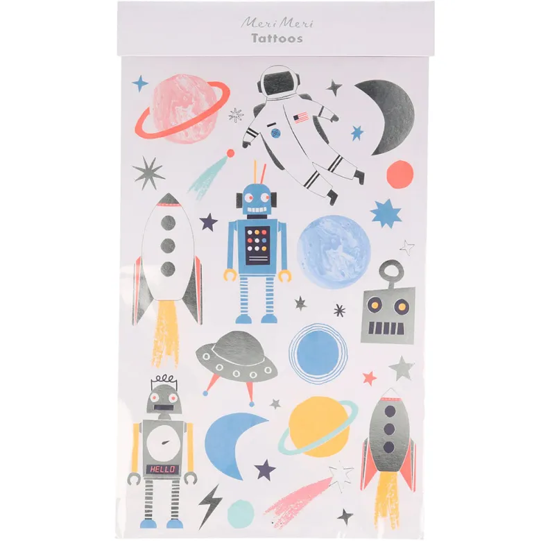 Meri Meri Tattoos, Space Theme