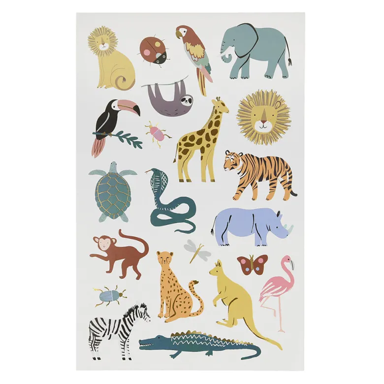 Meri Meri Tattoos, Wild Animals