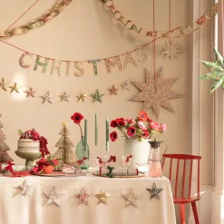 Meri Meri x Liberty garland, Origami stars – 0.9 m
