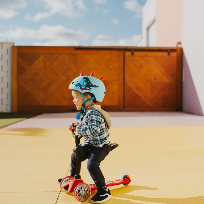 Micro Helmet, 3D Scootersaurus - Size S (Ages 2-5)