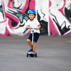 Micro Helmet, Dark Blue Metallic - Size S (Ages 2-5)