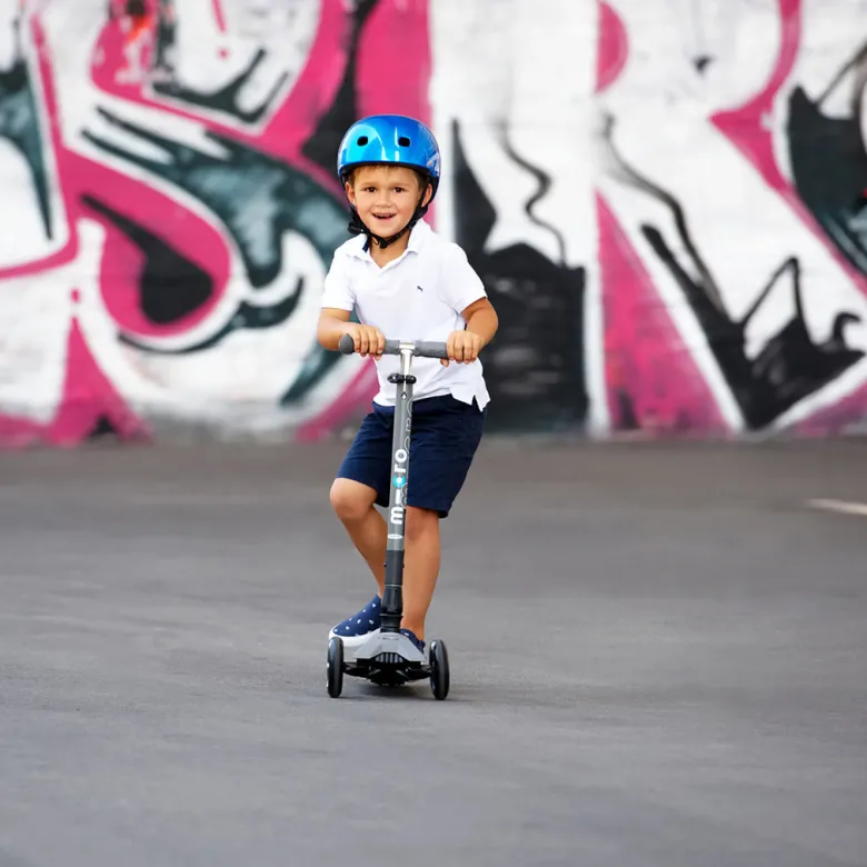 Micro Helmet, Dark Blue Metallic - Size S (Ages 2-5)