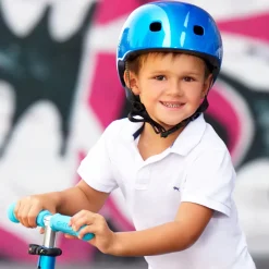 Micro Helmet, Dark Blue Metallic - Size S (Ages 2-5)