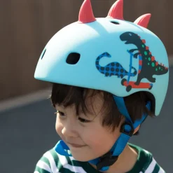 Micro Hjelm, 3D Scootersaurus – Size M (Ages 5–8)