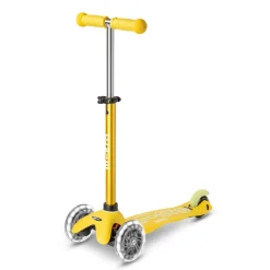 Micro Løbehjul, Mini Deluxe LED - Yellow
