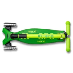 Micro Scooter, Maxi Deluxe LED - Neon Parrot Green