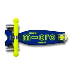 Micro Scooter Maxi Deluxe Foldable LED, Neon Canary Yellow
