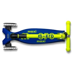 Micro Scooter Maxi Deluxe Foldable LED, Neon Canary Yellow