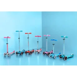 Micro Scooter, Mini Deluxe Glow LED Plus – Frosty Pink