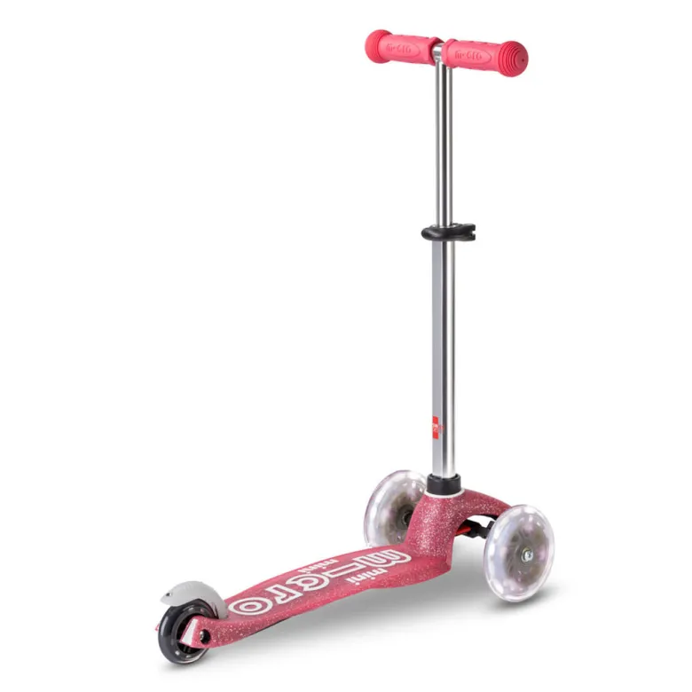 Micro Scooter, Mini Deluxe Fairy Glitter LED - Pink