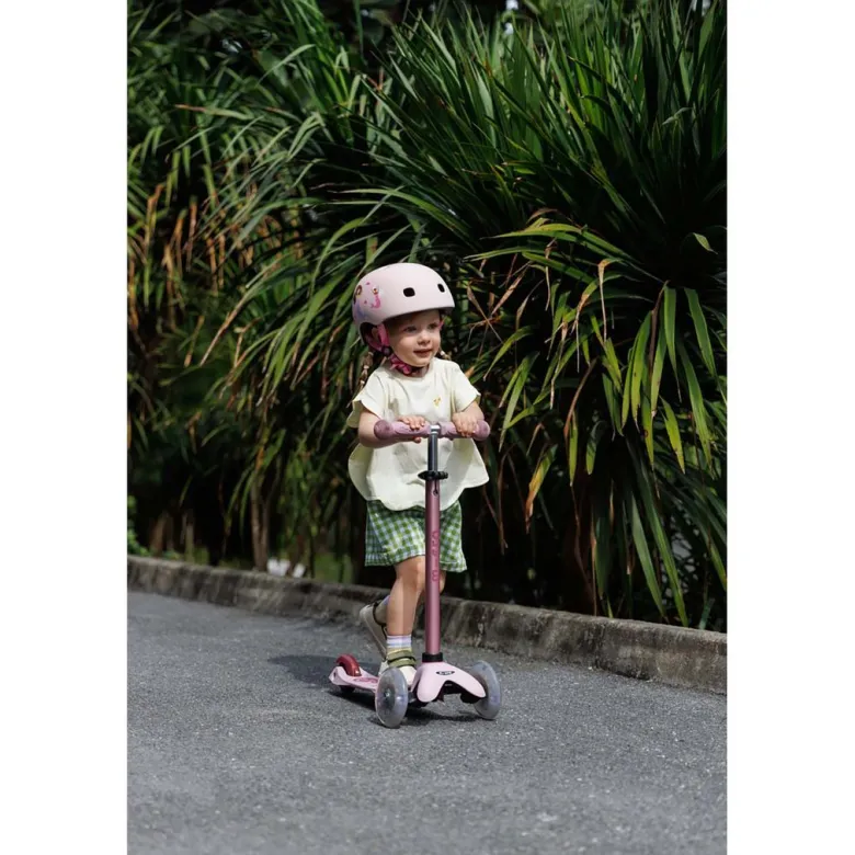 Micro Scooter, Mini Deluxe LED, Rock & Go - Dusty Rose