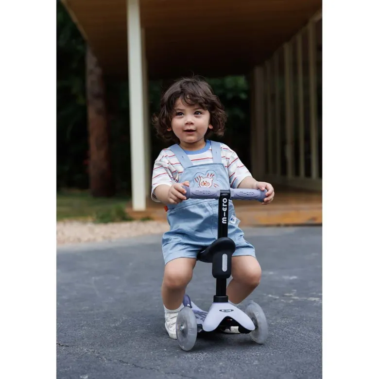 Micro Scooter, Mini Deluxe LED, Rock & Go - Dusty Rose