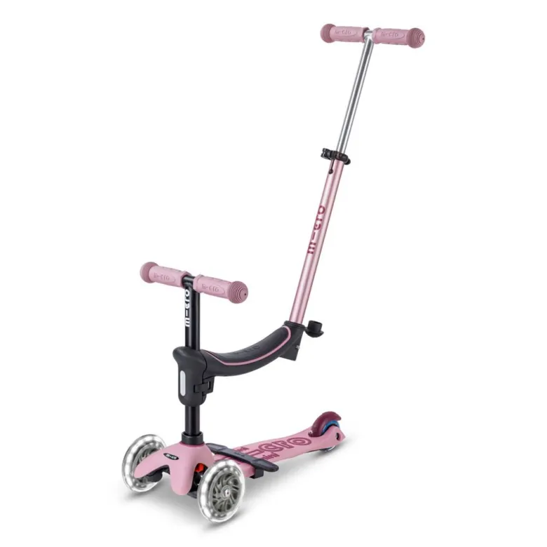 Micro Scooter, Mini Deluxe LED, Rock & Go - Dusty Rose