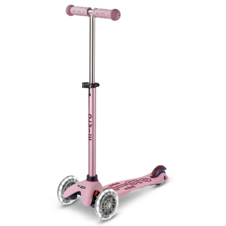 Micro Scooter, Mini Deluxe LED, Rock & Go - Dusty Rose