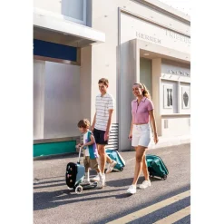 Micro Suitcase and Scooter in One - Junior Patch & Play - Frosty Blue