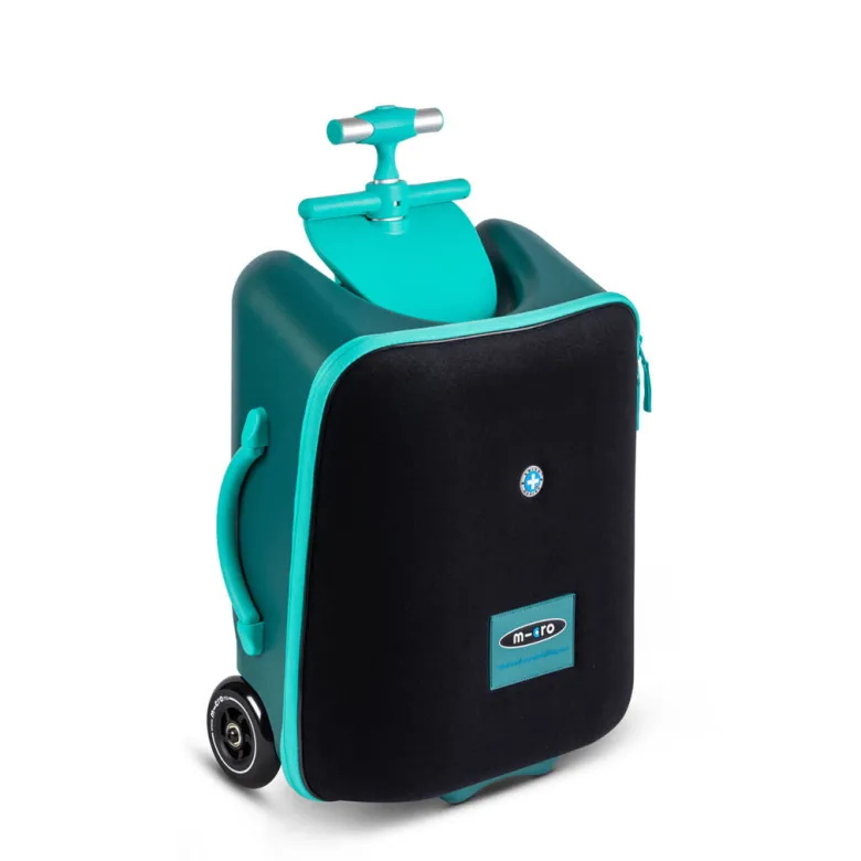 Micro Trolley Eazy Ride-On, Suitcase Kids Can Ride On - Forest Green