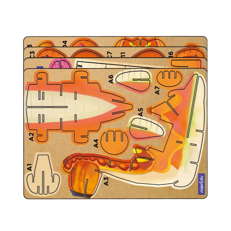mierEdu 3D Puzzle with Sound, Brachiosaurus