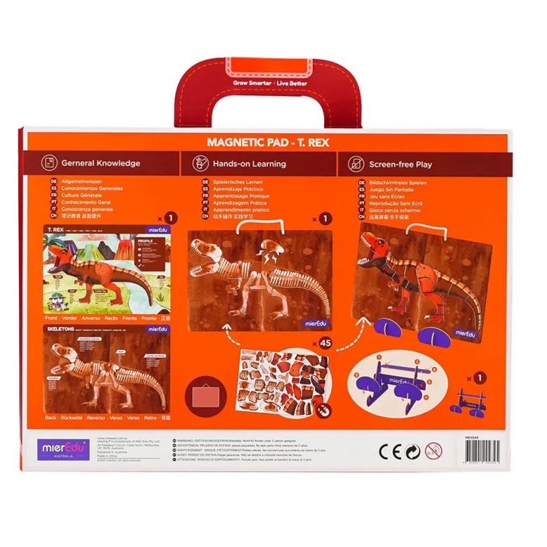 mierEdu, Magnetic Playboard/Puzzle - T Rex