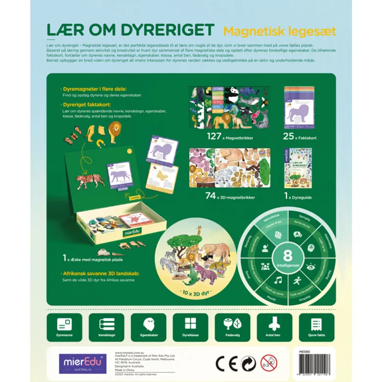 mierEdu, Magnetic Playset – Discover the World of Animals