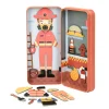 mierEdu Magnetic Travel Set: Dress-Up Figures - Firefighter