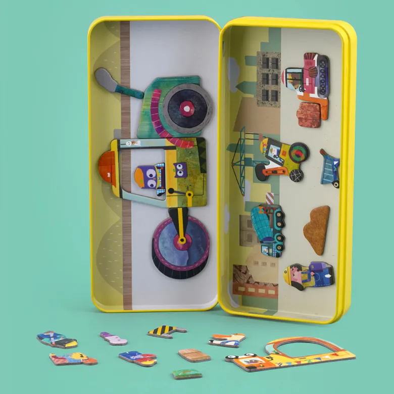 mierEdu, Magnetic Travel Set, Construction Site