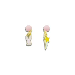 Milk x Soda Bubbles the Bunny Earrings for Kids with Screw Backs