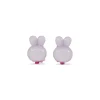Milk x Soda Candy Rabbit Clip-On Earrings for Children – Purple