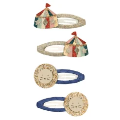 Mimi & Lula - 4 Hair Clips - Lion Circus