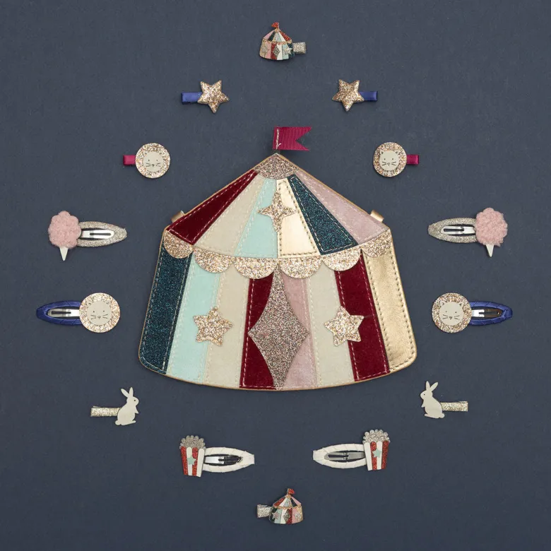 Mimi & Lula - 4 Hair Clips - Lion Circus